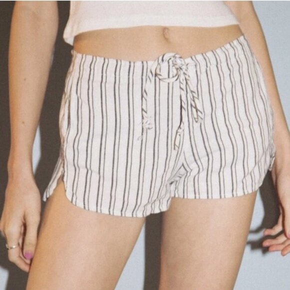 BRANDY MELVILLE Blue White Striped Shorts, Like New Size: XS/S - Picture 1 of 5